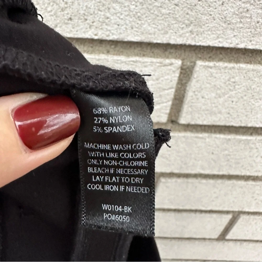 Betabrand Bootcut Dress Pant Yoga Pants Black Petite Ponte Stretch Office M - Picture 7 of 8